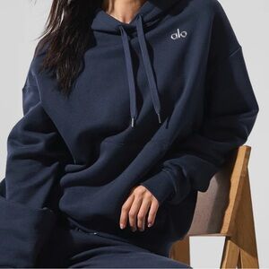 ALO Yoga Navy Blue Hoodie